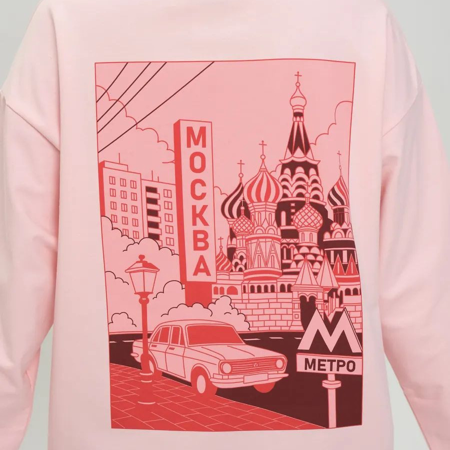 Street Fashion Moscow - Moscow Cityscape Print Long Sleeve T-Shirt