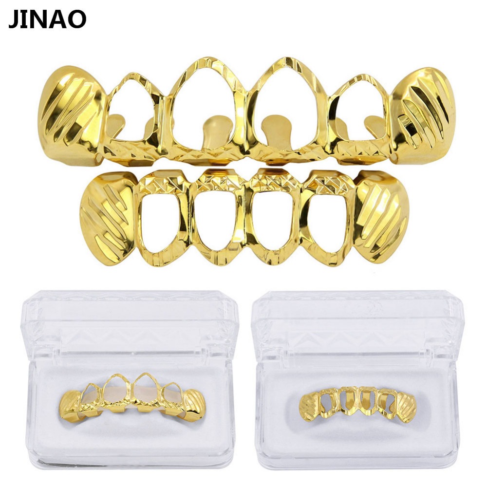 Street Fashion Jewelry - JINAO New Fit D-Cut Grillz Set