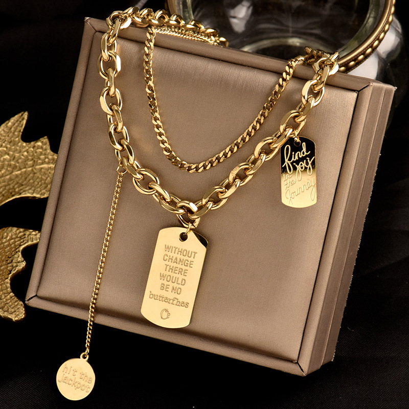 Fashion Street Singapore - New Trend Titanium Steel Choker INS