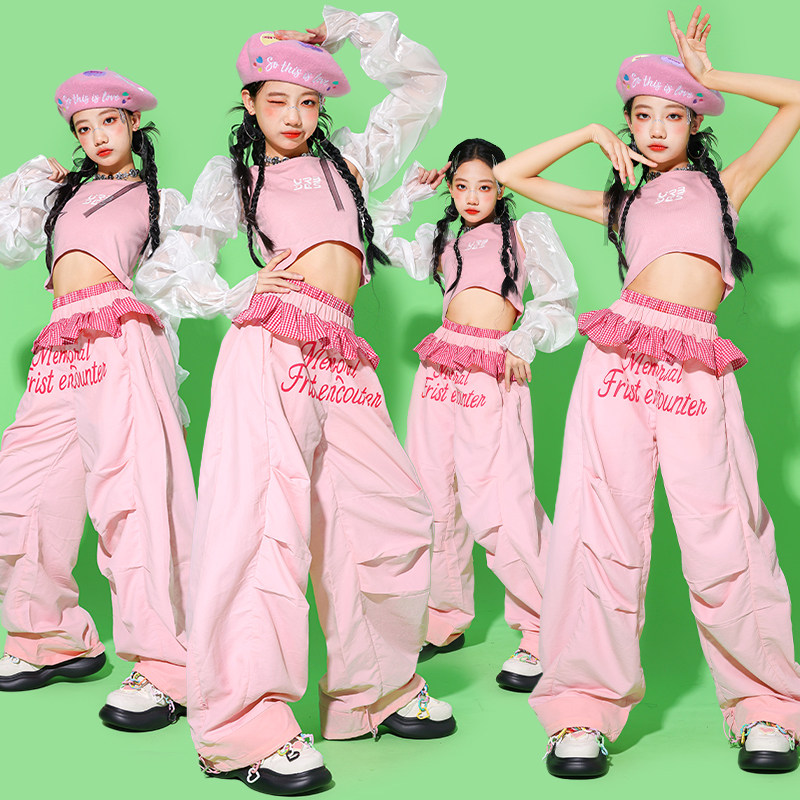 Street Fashion Outfit Girl - Jazz Dance Clothes For Girls Kpop