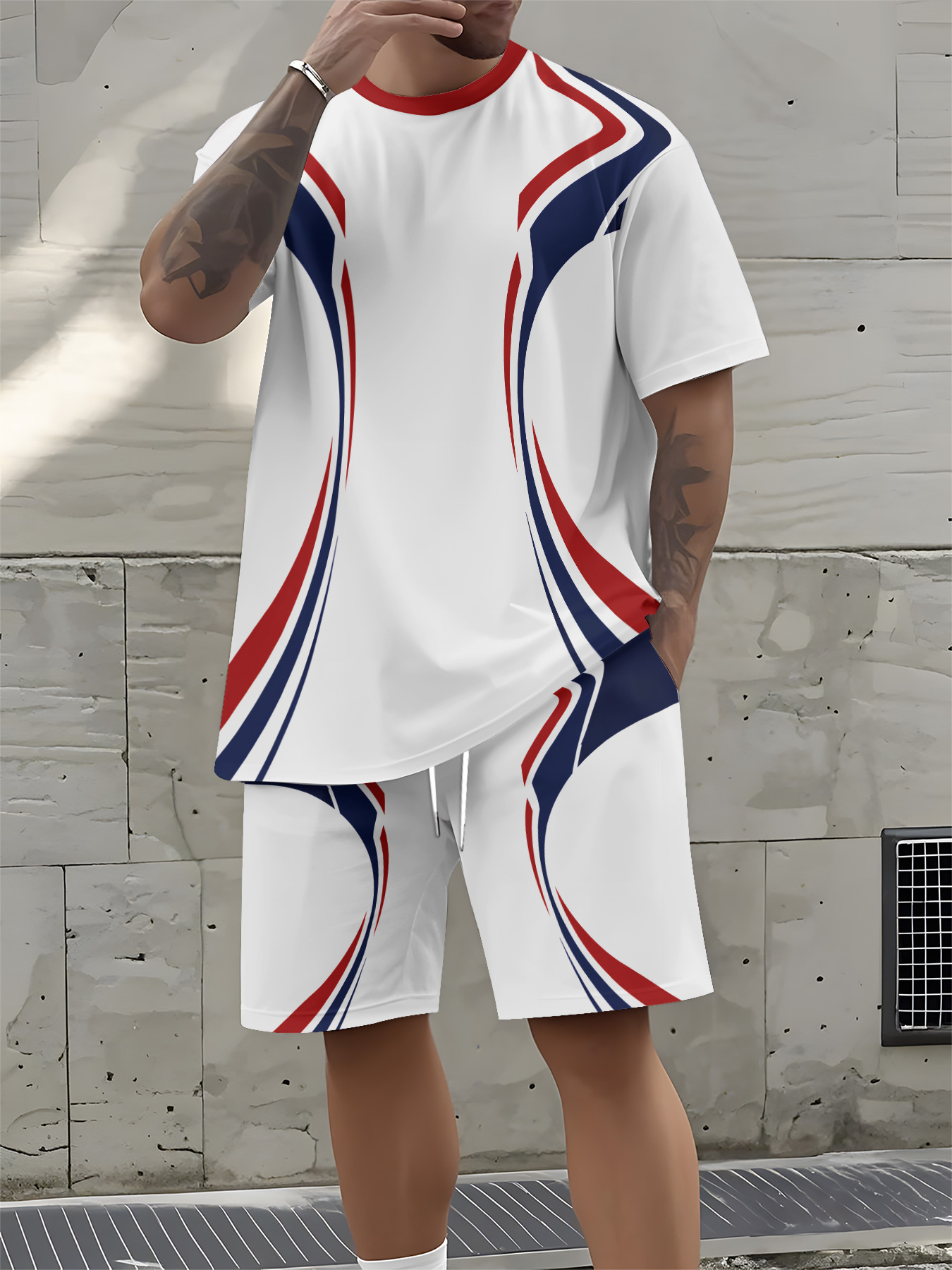 Street Fashion Designer - 2026 Summer New Men's Short-Sleeved Set