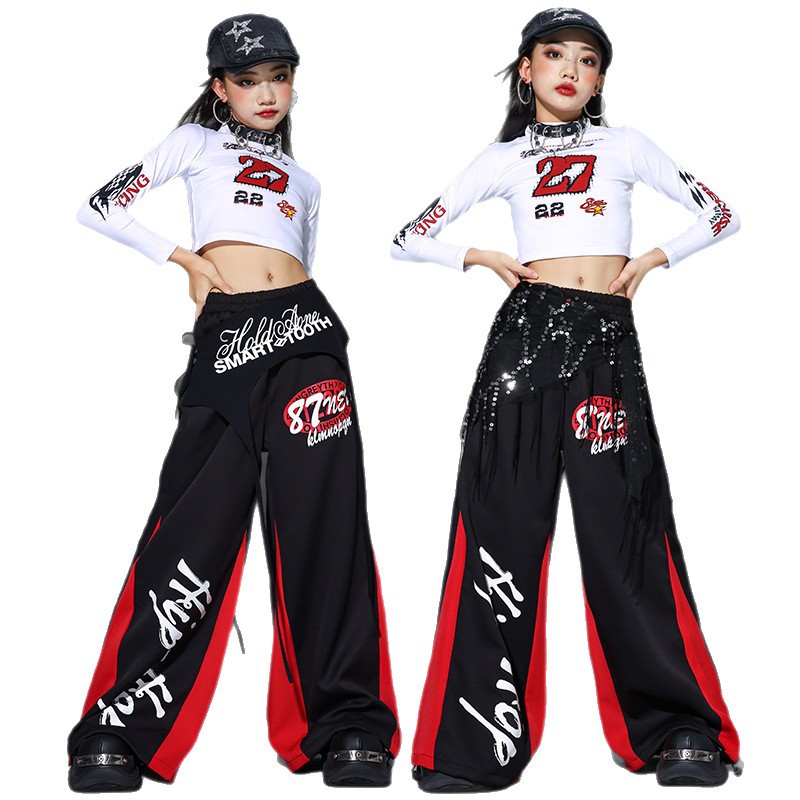 Street Fashion Outfit Girl - 2025 Jazz Dance Clothes Girls Kpop