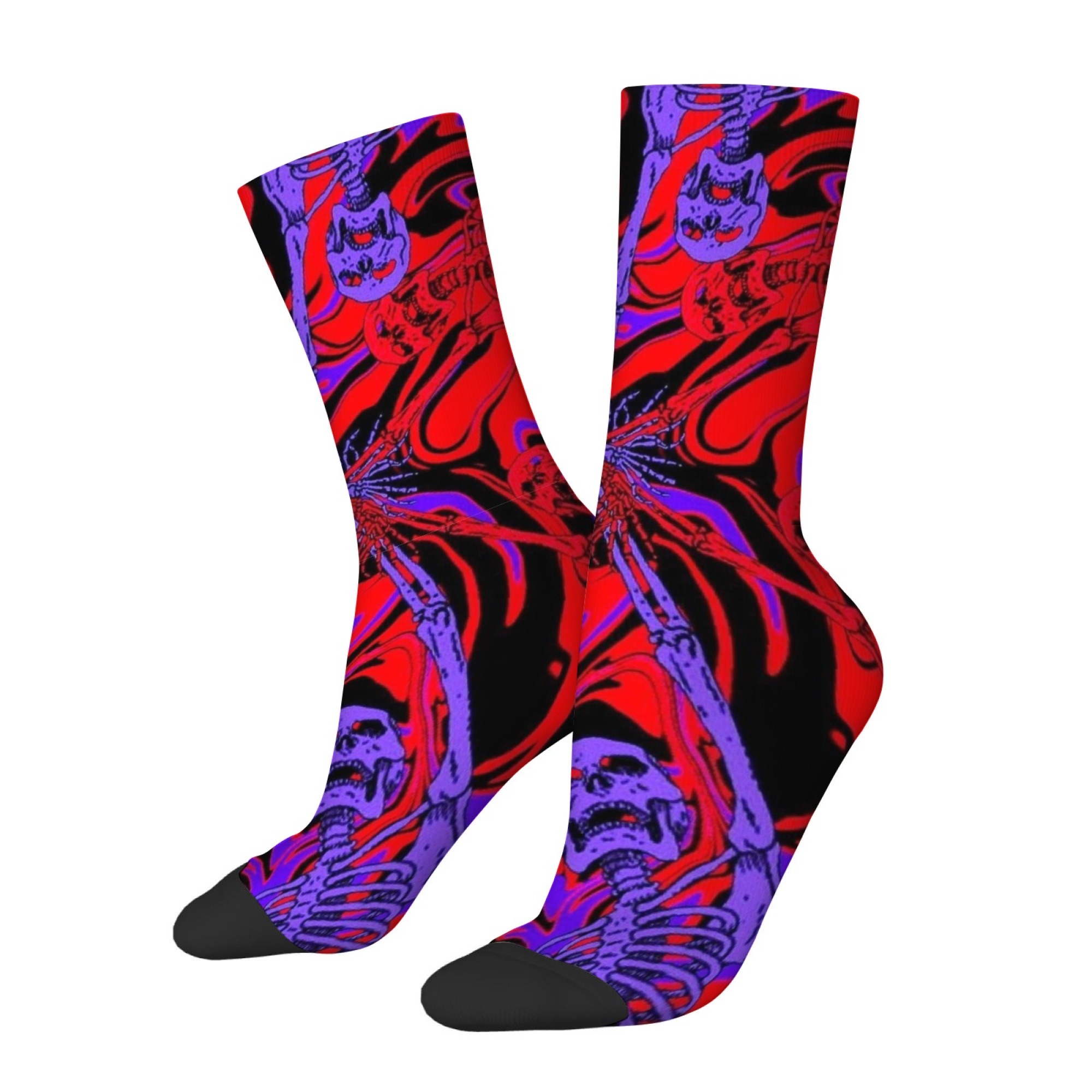 Crazy Punk Skull Men's Socks H - Street Fashion Style Youtube review and price