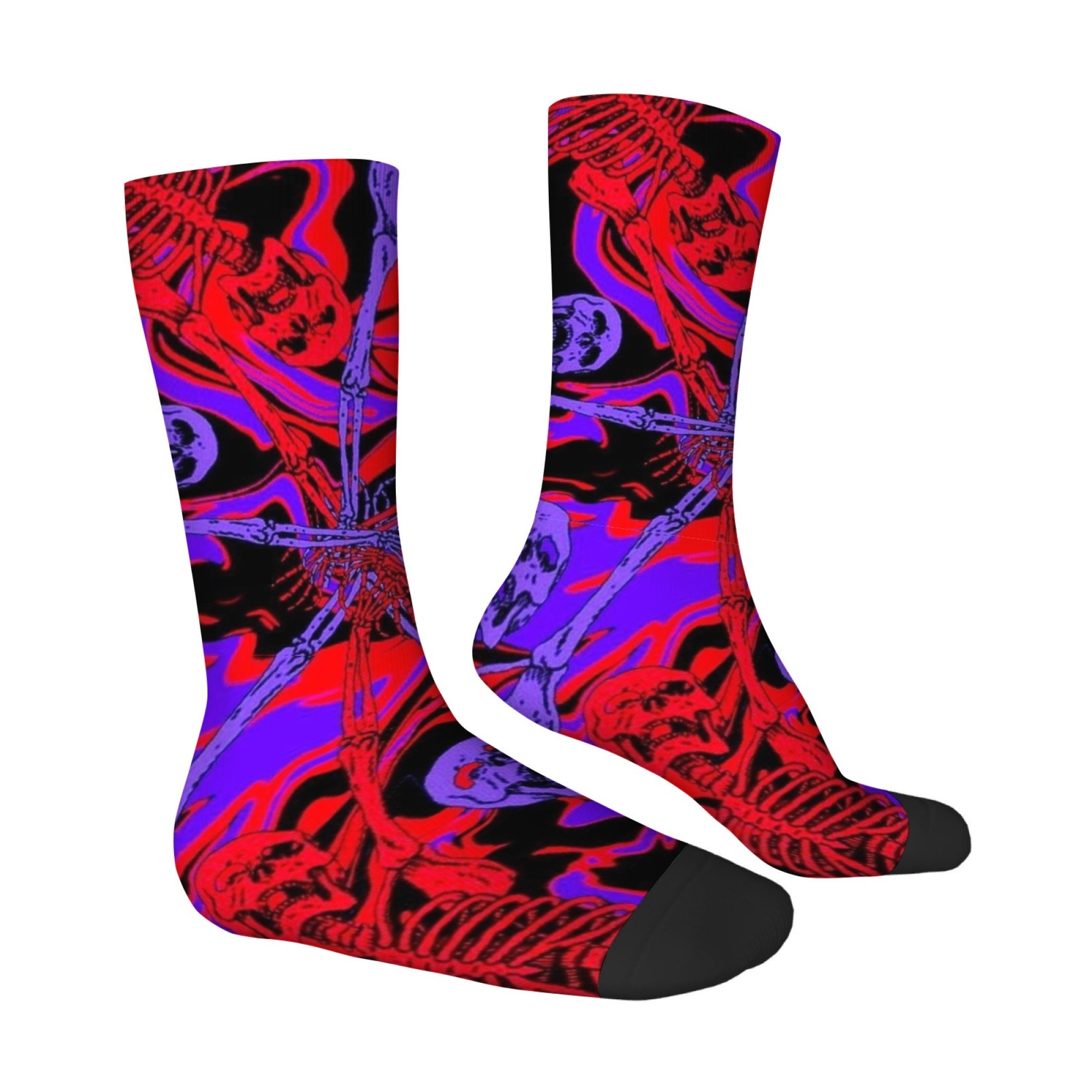 Crazy Punk Skull Men's Socks H - Street Fashion Style Youtube review and price