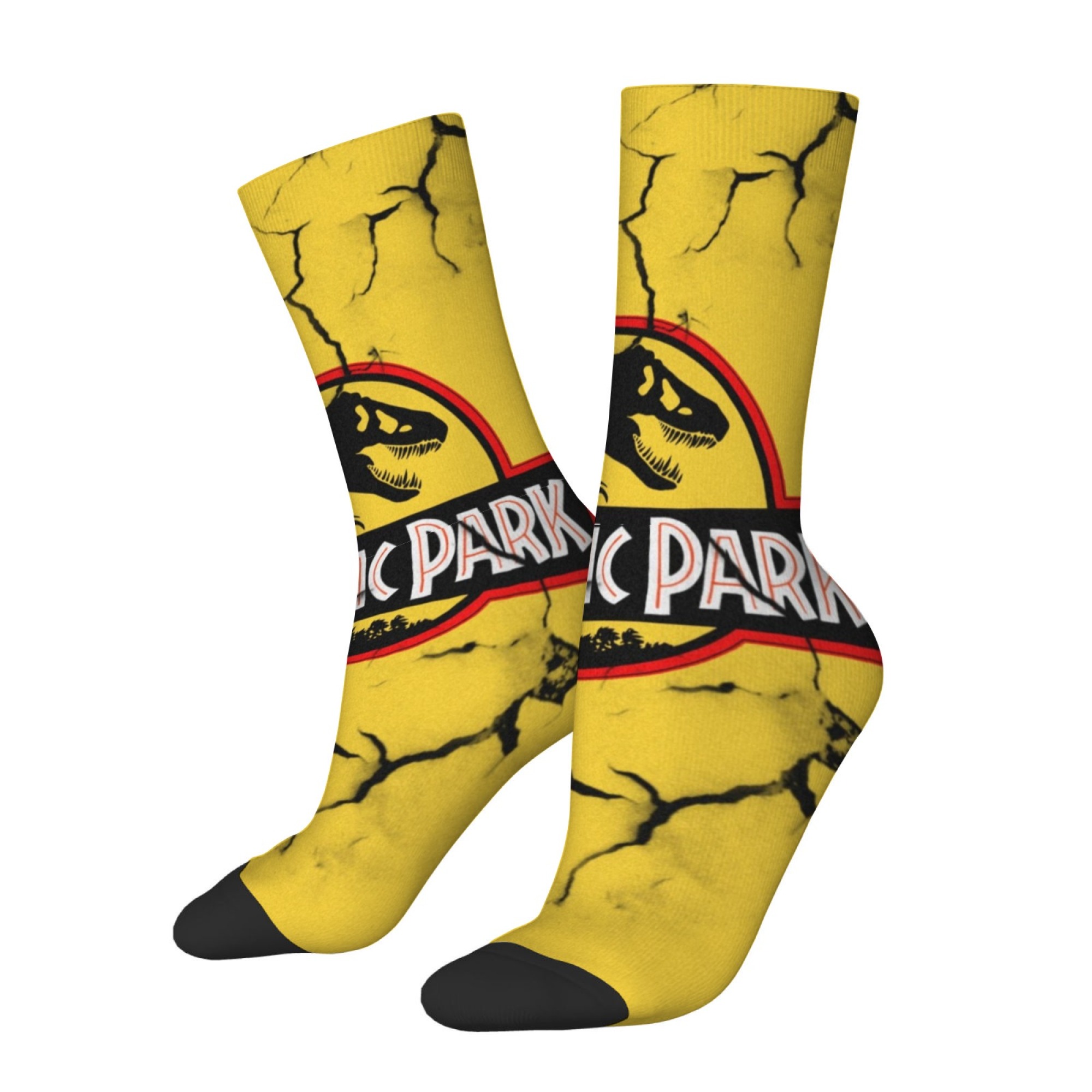 Jurassic Park Dinosaur Socks R - Street Fashion Style Youtube review and price