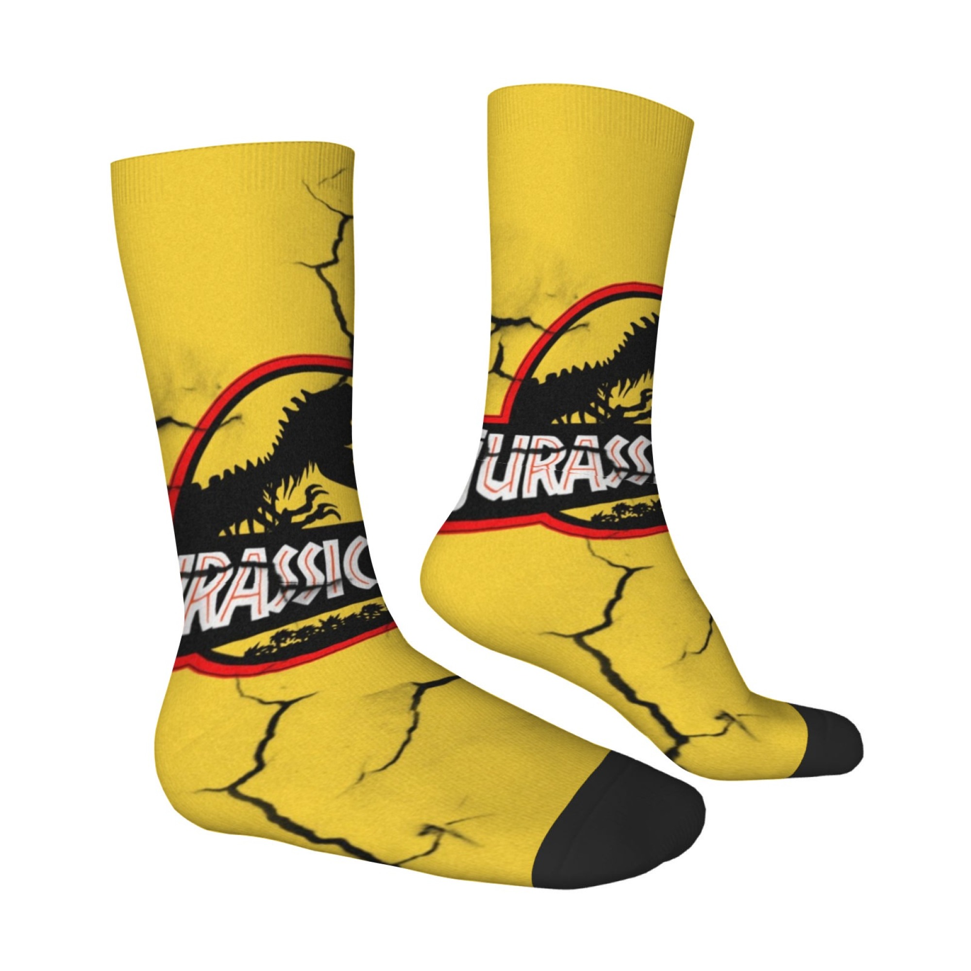 Jurassic Park Dinosaur Socks R - Street Fashion Style Youtube review and price