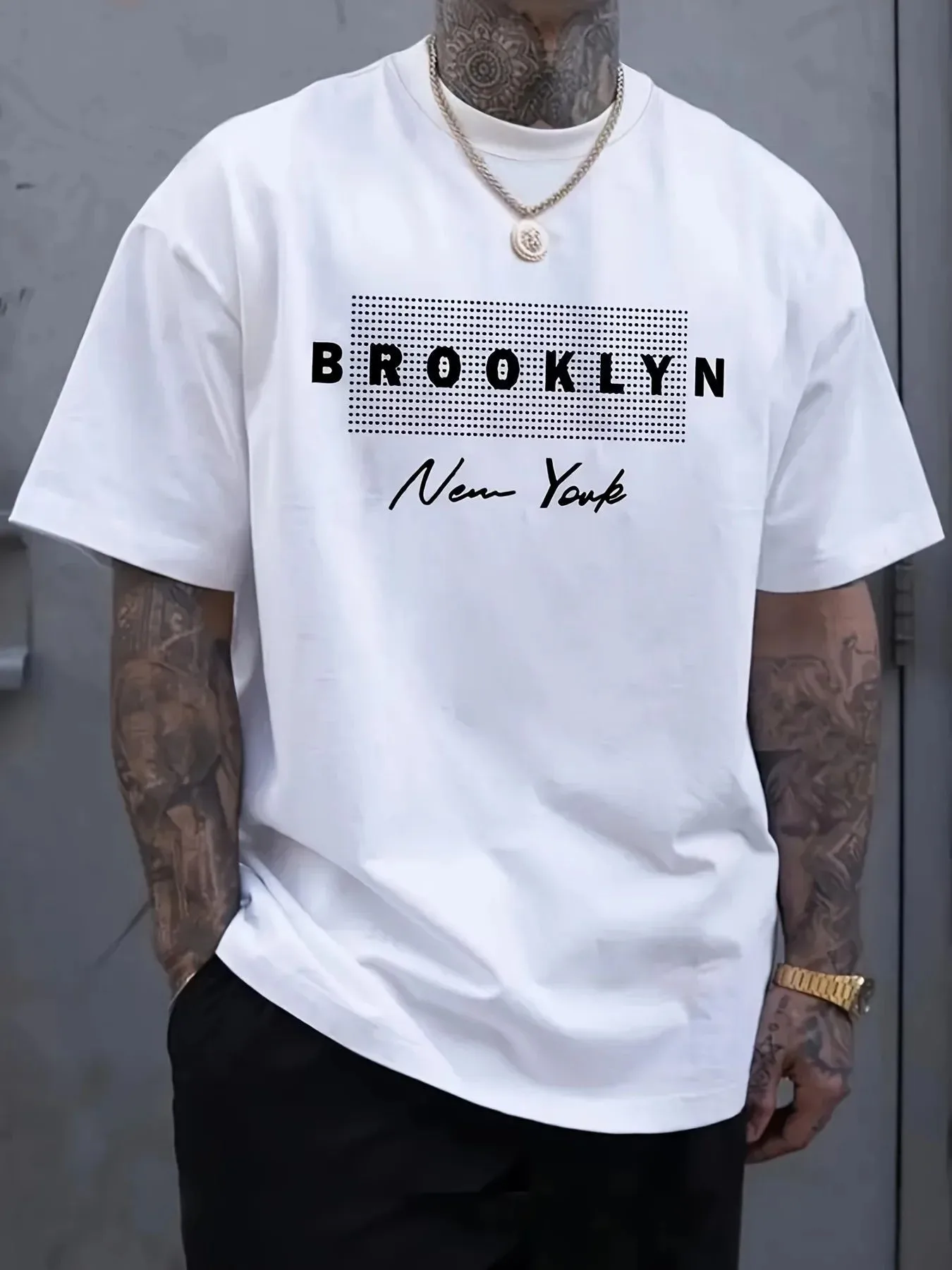 Men's New York Letter Printed  - Street Fashion New York review and price