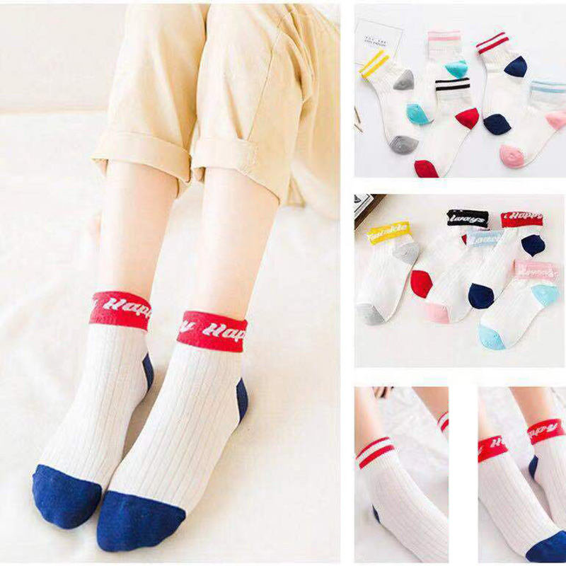 3Pairs Korean Cute Striped Cot - Street Fashion Style Youtube review and price