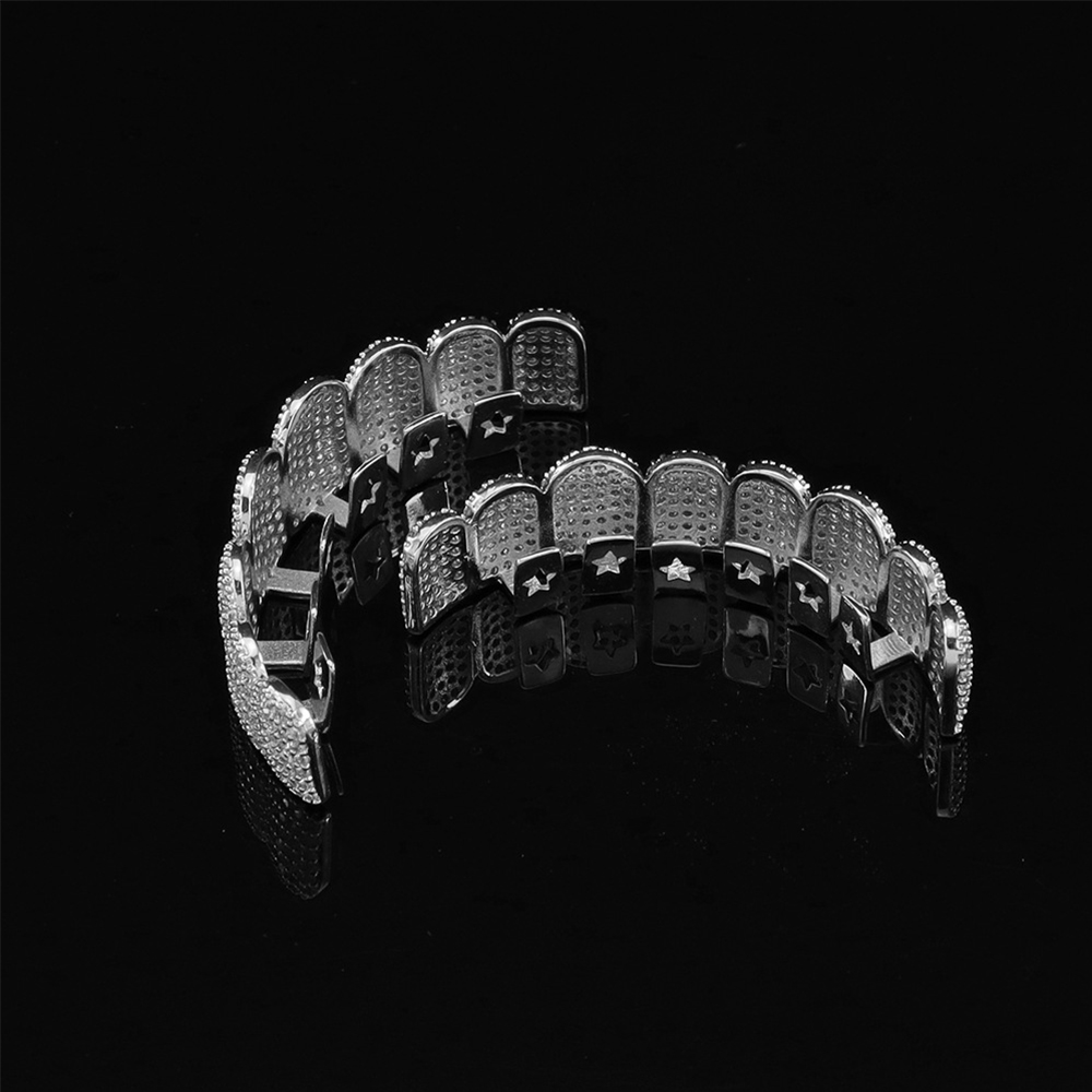 Silver Plated Full Iced Out CZ - Street Fashion Jewelry review and price