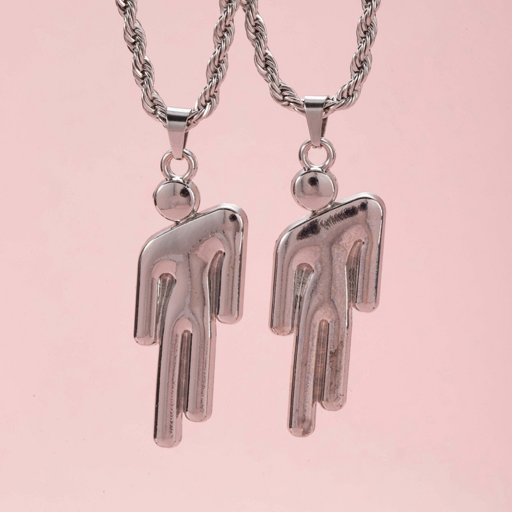 2Pcs Hip Hop Stainless Steel S - Fashion Street Singapore review and price