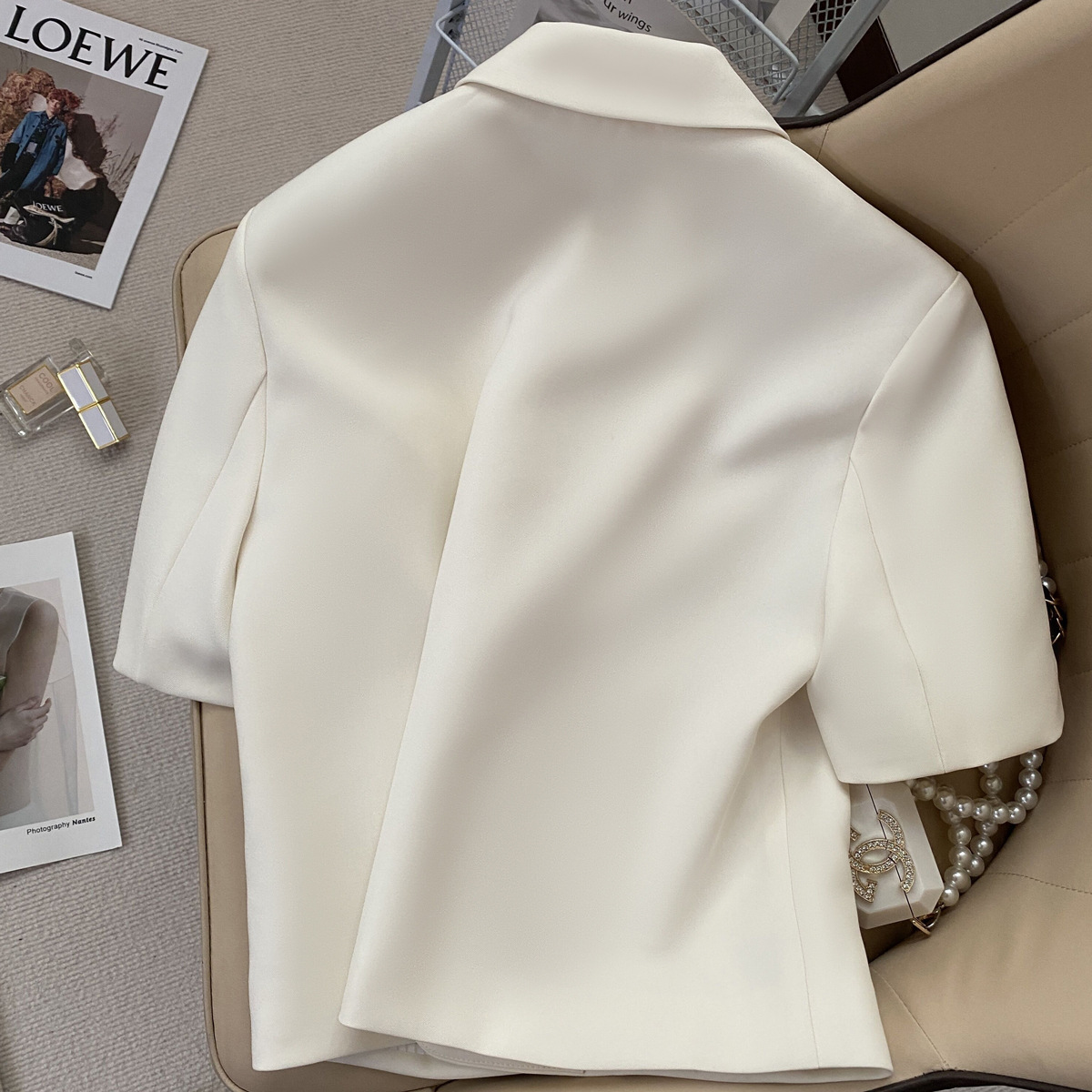 Fashionable Women's Beige Shor - Street Fashion Korean Girl review and price