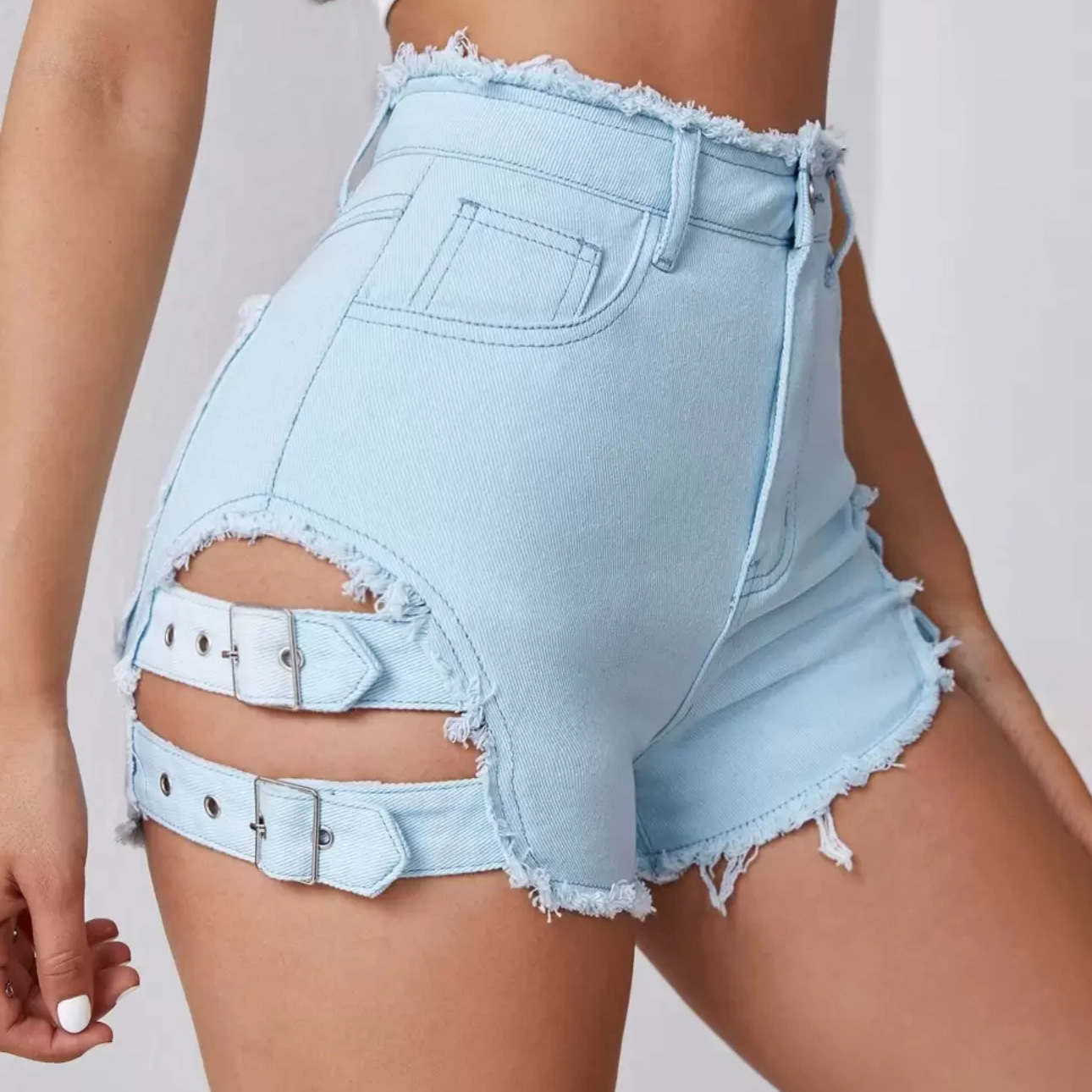 Women High Waist Denim Shorts  - Street Fashion Hot review and price