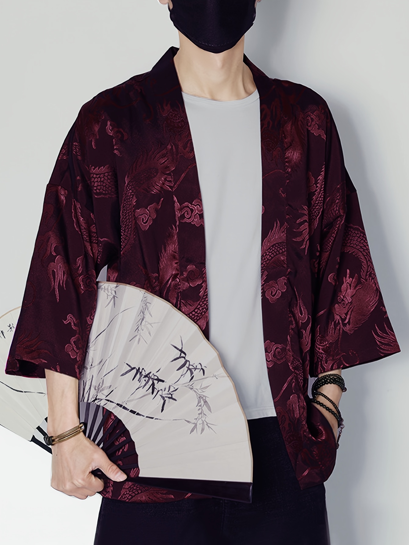 2026 Summer Men's Kimono 3D Pr - Street Fashion Designer review and price