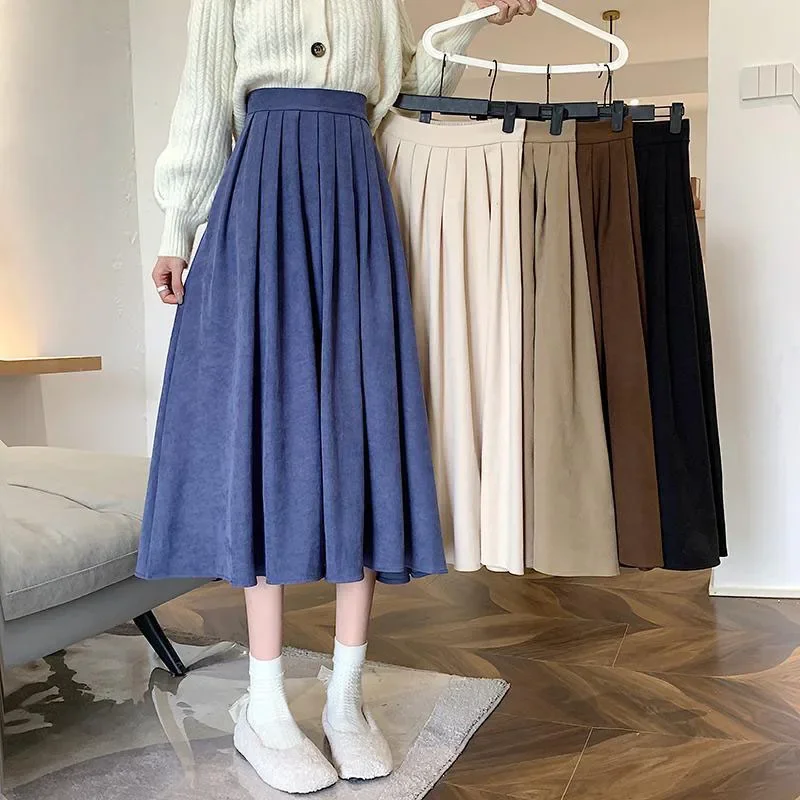 Women's Vintage Pleated Skirt  - Street Fashion Korean Girl review and price