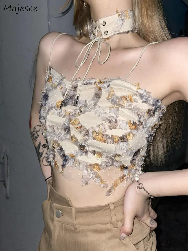 Camis Women Summer Print Crop  - Street Fashion Korean Girl review and price