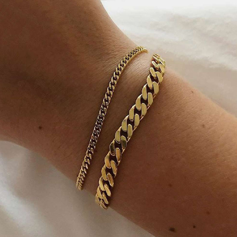Miniamlist Men Bracelet Gold J - Fashion Street Singapore review and price