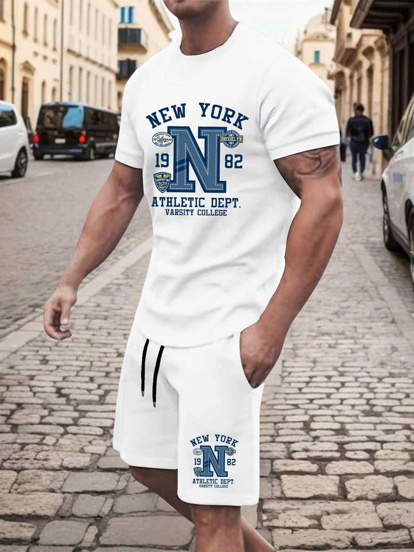 2025 New Summer Mens Set High  - Street Fashion New York 2025 review and price