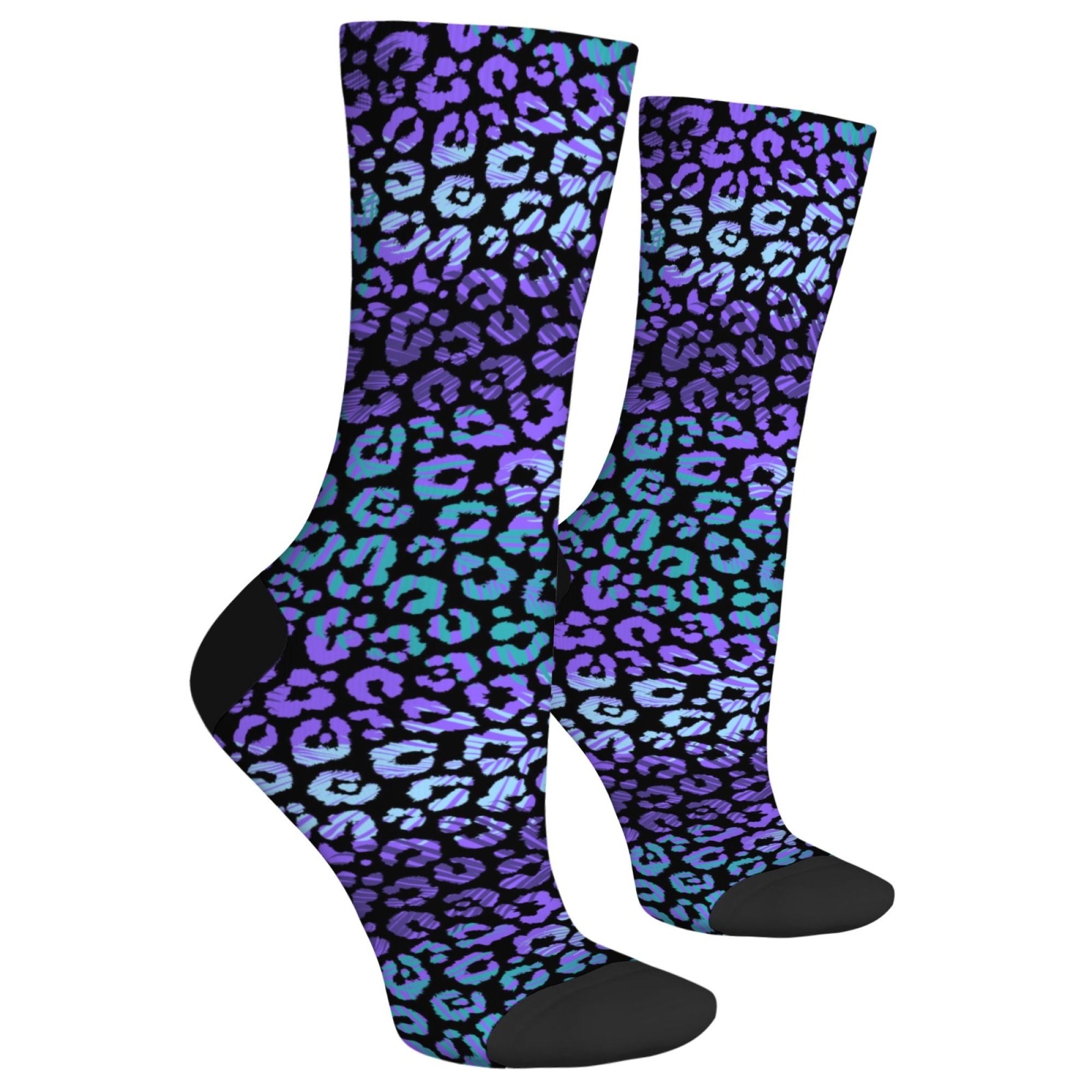 Neon Leopard Print Socks Y2K S - Street Fashion Style Youtube review and price