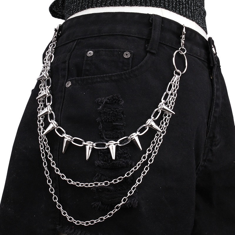 Hip Hop Punk Rock Metal Pants  - Street Fashion Jewelry review and price