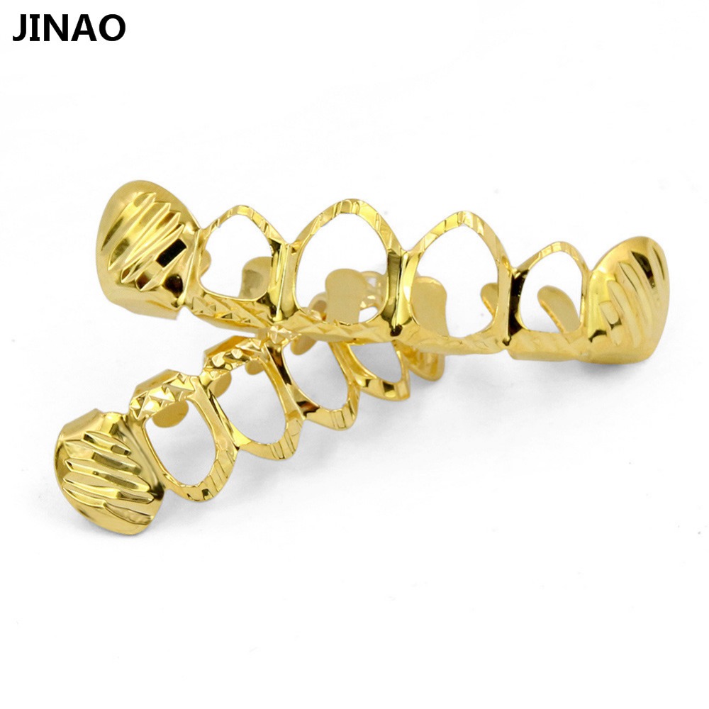 JINAO New Fit D-Cut Grillz Set - Street Fashion Jewelry review and price