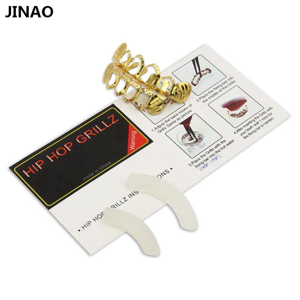 JINAO New Fit D-Cut Grillz Set - Street Fashion Jewelry review and price