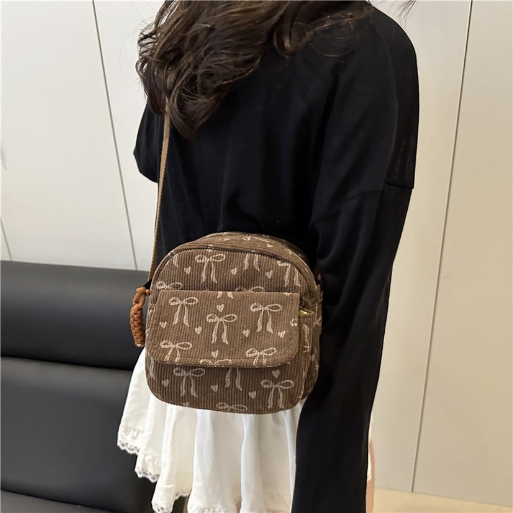 Women's Corduroy Small Shoulde - Street Fashion Korean Girl review and price