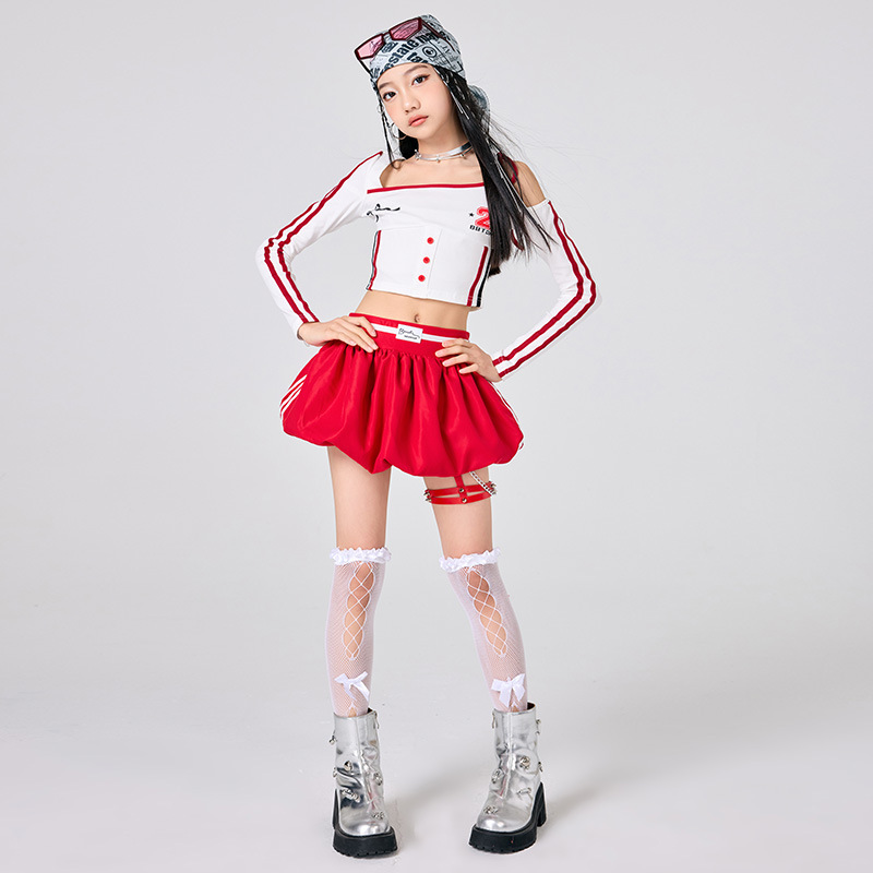 Girls Hip Hop Clothes White To - Street Fashion Outfit Girl review and price