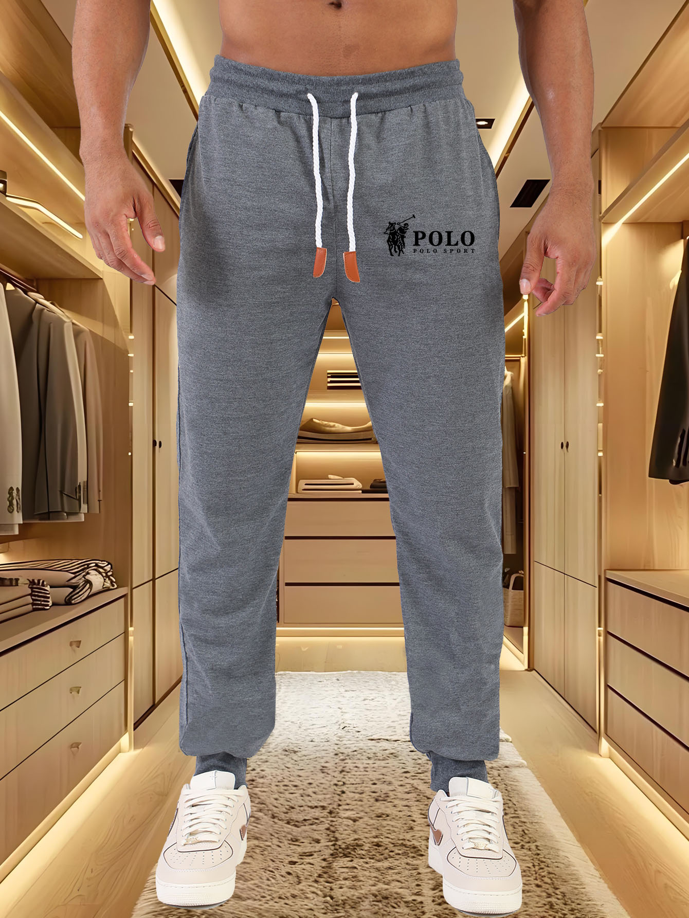 Men Jogger Pants Classic POLO  - Street Fashion Logo review and price