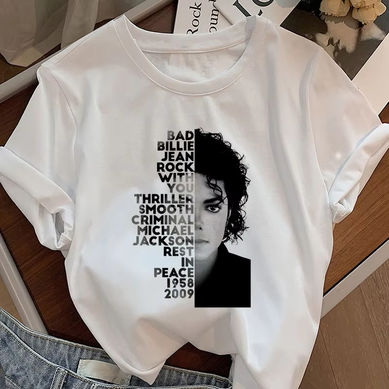 Michael Jackson King of Pop T  - Street Fashion Logo review and price