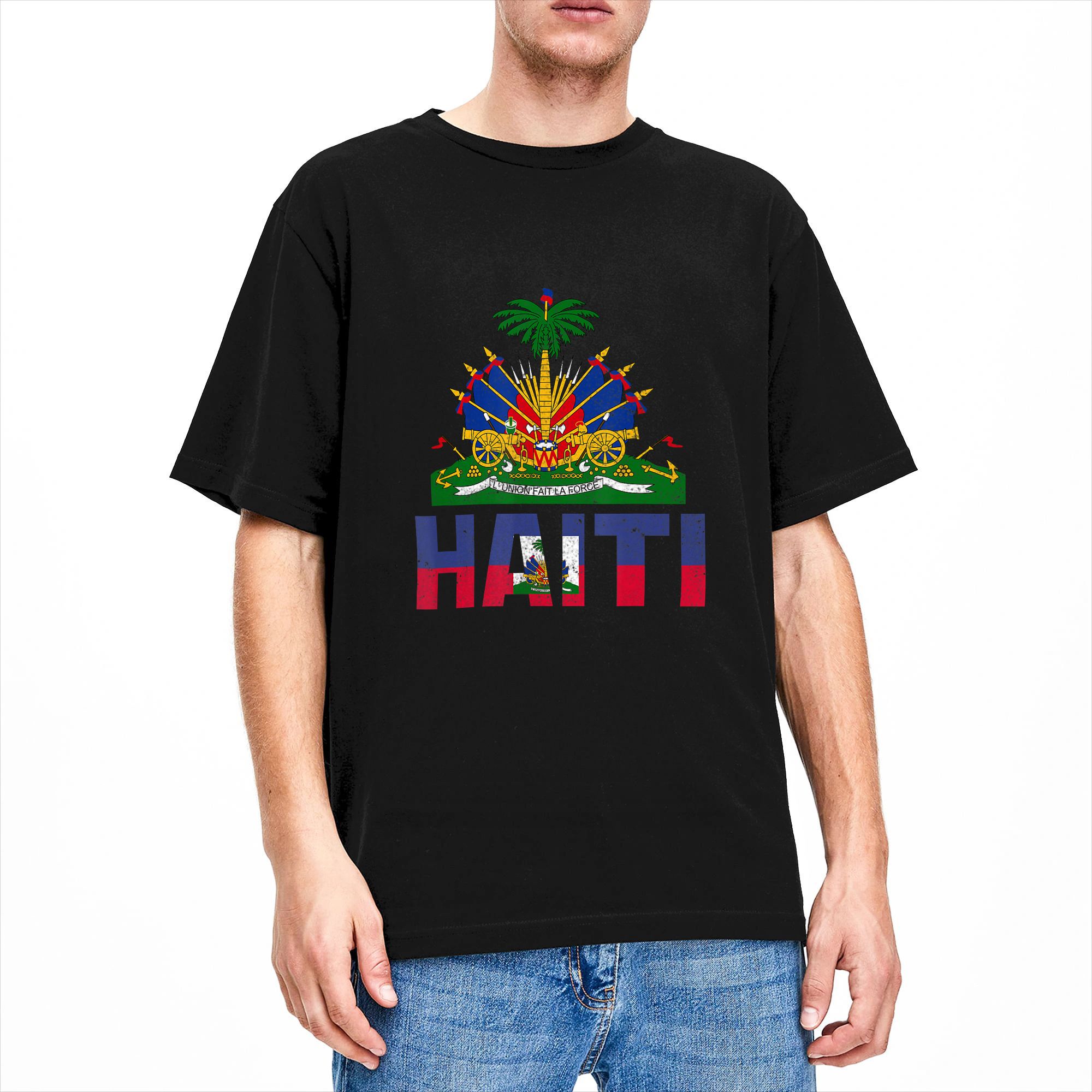 Haitian Flag Day ARt Design T- - Street Fashion Style Male review and price