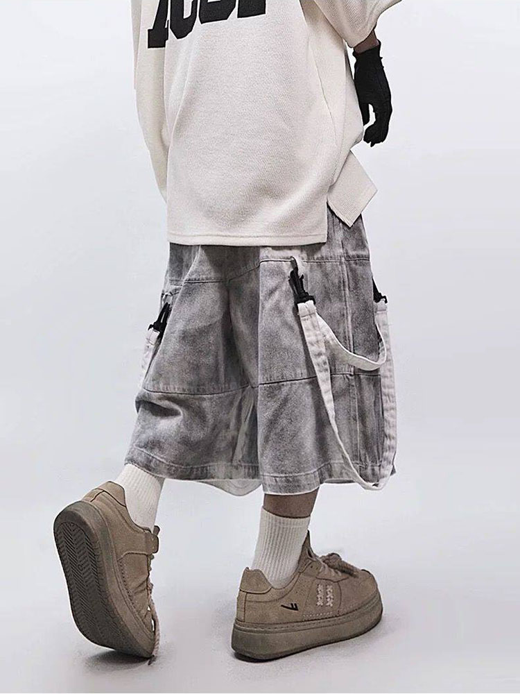 Retro Hip-hop Men's Ripped Jea - Street Fashion Style Male review and price